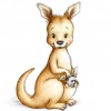 Kesesinde Kitap Taşıyan Kanguru